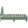 vidaXL Struttura letto per bambini con testata Verde Mare 70 x 140 cm