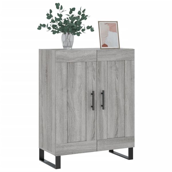 vidaXL Credenza Grigio Sonoma 69,5x34x90 cm in Legno Multistrato