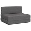 vidaXL Divano Letto Pieghevole Grigio Chiaro 70 x 72 x 60 cm Tessuto