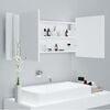 vidaXL Specchio da Bagno con LED Bianco 100x12x45 cm in Acrilico