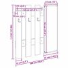 vidaXL Appendiabiti a muro Bianco 100 x 10 x 100 cm Legno multistrato