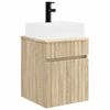 vidaXL Mobile Lavabo da Parete Rovere Sonoma 39 x 41 x 62,5 cm