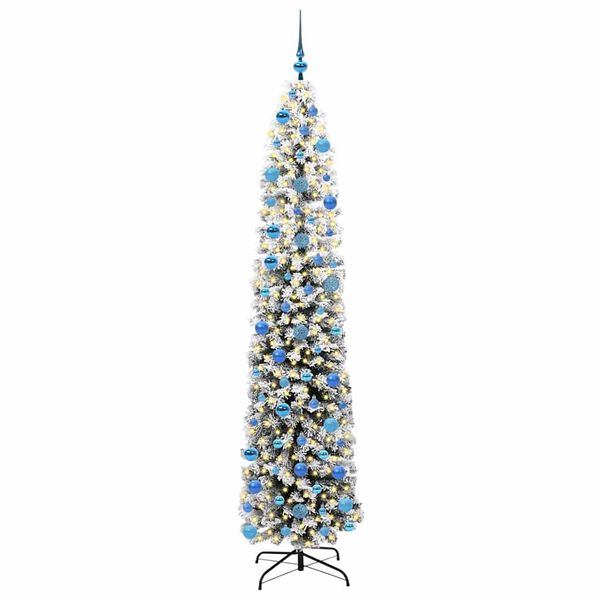 vidaXL Albero di Natale artificiale con 300 LED Verde 240 cm