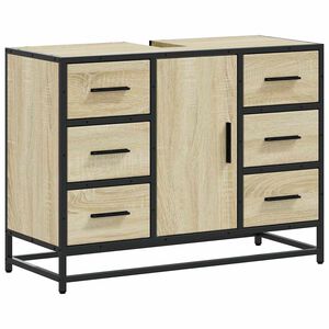 vidaXL Mobile Lavabo Bagno Rovere Sonoma 60x30x60 cm Legno Multistrato
