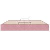 vidaXL Struttura Letto Pouf senza Materasso Rosa 180x200 cm in Velluto