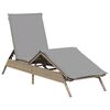 vidaXL Lettini Prendisole 2 pz con Cuscini Beige in Polyrattan