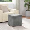vidaXL Pouf Grigio scuro Velluto e Legno Ingegnerizzato