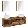 vidaXL Set di mobili per il bagno 5 pcs Legno antico