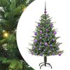 vidaXL Albero di Natale Artificiale Pre-illuminato con Set di Palline