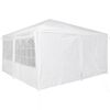 vidaXL Tenda Party Bianco 400 x 400 x 266 cm Polietilene