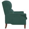 vidaXL poltrona Verde scuro 76 x 94 x 102 cm Velluto