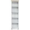vidaXL Libreria Bianco 46 x 20 x 170 cm Pino massello