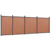 vidaXL Pannello di Recinzione Marrone 699x186 cm in WPC