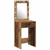 vidaXL Tavolo da Trucco con cassetto Legno vecchio 50 x 41 x 135 cm