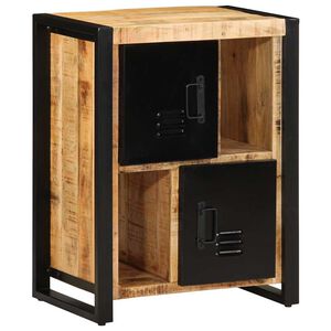 vidaXL Credenza 55x35x70 cm in Legno Massello di Mango Grezzo