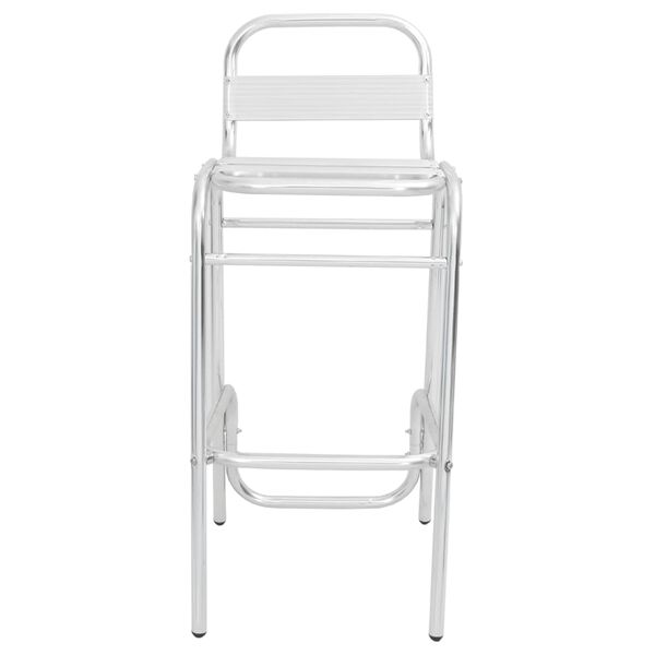 vidaXL Sedie da Bar Impilabili 2 pz in Alluminio