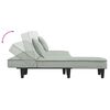 vidaXL Divano Letto a L Grigio Chiaro 255x140x70 cm in Velluto