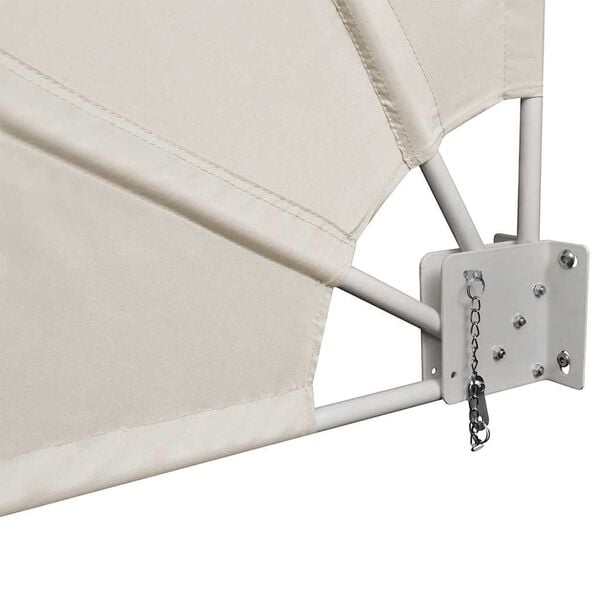 vidaXL Tenda Laterale per Balcone Pieghevole Crema 210x210 cm