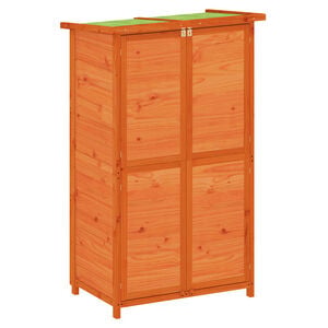 vidaXL Rimessa da Giardino Marrone 83x57x140 cm Legno Massello di Pino