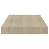 vidaXL Scaffali a Parete 2 pz Rovere 40x23x3,8 cm in MDF