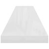 vidaXL Scaffale a Parete Bianco Lucido 120x23,5x3,8 cm in MDF