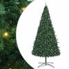 vidaXL Albero di Natale con luci a corde decorative Verde 400 cm PVC