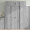 vidaXL Credenza Grigio Sonoma 70x42,5x185 cm in Legno Ingegnerizzato
