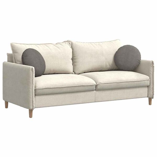 vidaXL Cuscini per Seduta 2 pcs Grigio chiaro Ø 40 cm Tessuto in Cords