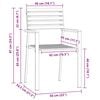 vidaXL Set da Pranzo per Giardino 3 pcs Legno di Acacia Massello