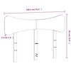 vidaXL Testiera 135 cm in Legno Massello di Pino