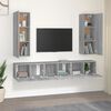 vidaXL Set di Mobili Porta TV 5 pz Grigio Sonoma in Legno Multistrato