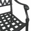 vidaXL Set di Tavolo da Giardino 3 pcs Nero Alluminio pressofuso