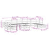 vidaXL Set Divani da Giardino 11 pz in Legno Massello di Pino