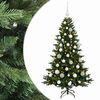 vidaXL Albero di Natale artificiale con palline 120 cm 150 LED