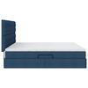 vidaXL Letto con contenitore e materasso Blu 200 x 200 cm Poliestere