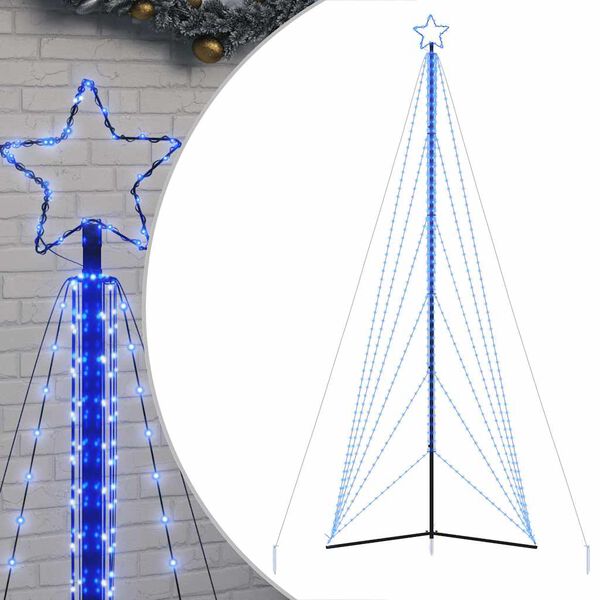 vidaXL Albero di Natale a LED 861 LED Blu 478 cm