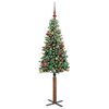 vidaXL Albero di Natale snodato con 150 LED con supporto Verde 150 cm