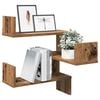vidaXL Mensole Angolari 2pz Legno Antico 40x40x49,5 cm in Truciolato