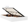 vidaXL Letto con contenitore e LED Bianco Puro 120 x 200 cm