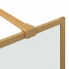vidaXL Parete Doccia Walk-in Oro 115 x 195 cm vetro temperato