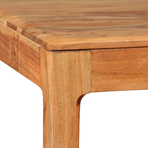 vidaXL Tavolo da Pranzo in Legno Massello 118x60x76 cm