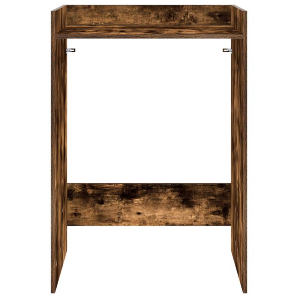 vidaXL Mobiletto per lavatrice Rovere fum&eacute; 67,5 x 62 x 97 cm