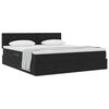 vidaXL Letto con Contenitore con materasso Nero 160 x 200 cm Velluto