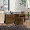 vidaXL Set Cassette da Giardino 3 pz Ambra in Legno Massello di Pino