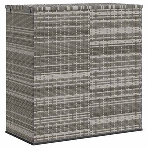 vidaXL Contenitore da Giardino in Rattan PE 100x49x103,5 cm Grigio
