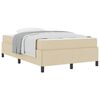 vidaXL Letto a molle Crema 120 x 190 cm Tessuto