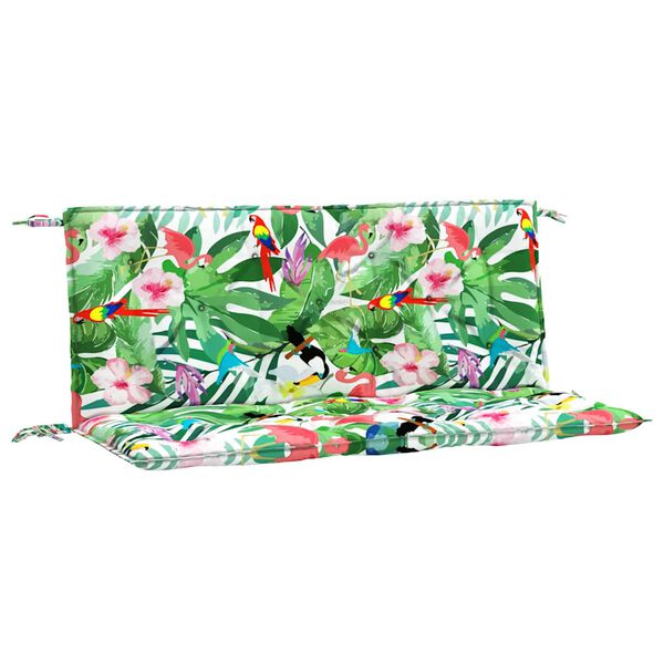 vidaXL Cuscini Panca da Giardino 2pz Multicolore 120x50x7cm in Tessuto