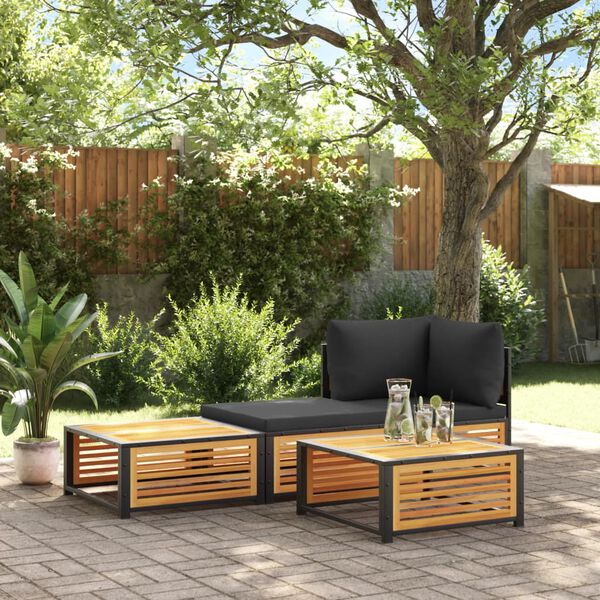 vidaXL Tavolo da Giardino 68x68x30 cm in Legno Massello di Acacia