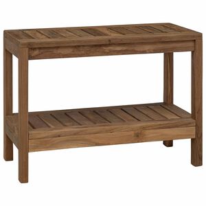 vidaXL Tavolo Laterale da Bagno Naturale 60 x 30 x 45 cm