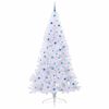 vidaXL Albero di Natale artificiale Bianco 240 cm PVC e Acciaio